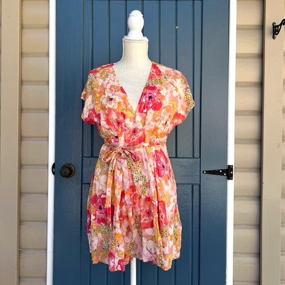 Free People Freddy Tie Mini
Dress in Fruit Punch Women’s Size XS - Picture 2 of 9